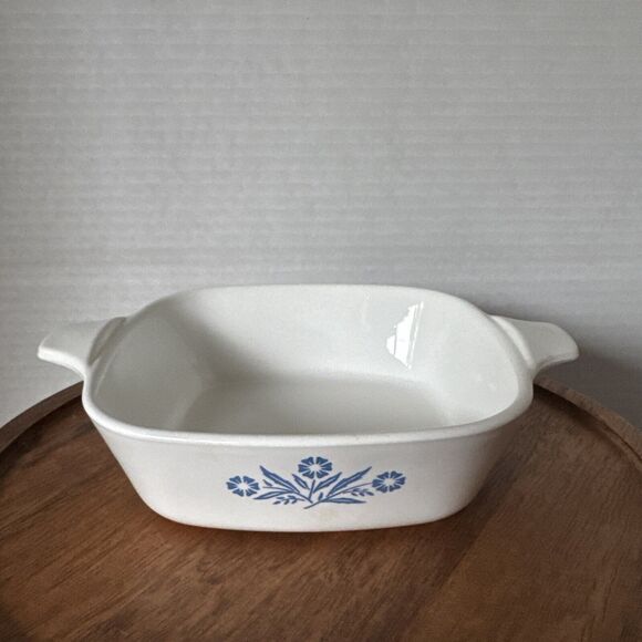 Corning Ware Blue Cornflower Casserole Dish 1 3/4 Cup P 41 Petite Pan - Picture 6 of 9